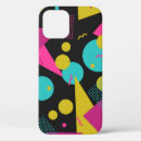 Recherche de motif des années 80 iphone coques Abstrait