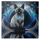 Recherche de chat abstrait carreaux Noir