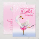 Recherche de swan lake invitations Ballet