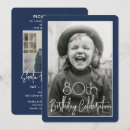 Recherche de nuit invitations Bleu nuit et blanc