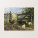 Recherche de basse cour puzzles Poulets