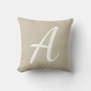 Recherche de brun et blanc coussins Beige
