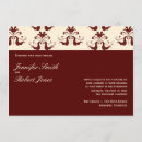 Recherche de damassé de mariage invitations Romantique