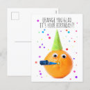 Recherche de fruit heureux cartes postales Drôle