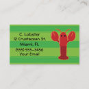 Suche nach hummer visitenkarten Rot