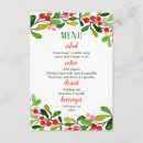Recherche de menu de de noël invitations Aquarelle