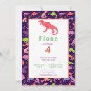 Recherche de dinosaure rose invitations T rex