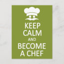 Recherche de cuisinier drôle cartes postales Chef