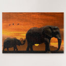 Suche nach elefant puzzle Sonnenuntergang