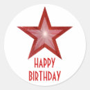 Recherche de mon anniversaire autocollants Rouge