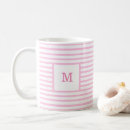 Recherche de rose bébé tasses Monogramme