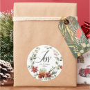 Recherche de joie de noël autocollants Monogramme