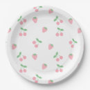 Recherche de motif girly assiettes en papier Rose