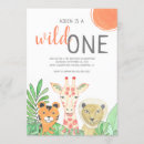 Recherche de giraffe 1ans anniversaire invitations Safari