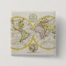 Recherche de carte du monde badges Horizontal
