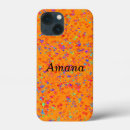 Recherche de coeur orange iphone coques Motif