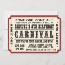 Recherche de vintage de cirque invitations Billet de carnaval