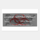 Recherche de permis autocollants Zombie
