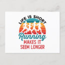 Recherche de la vie est courte cartes postales Drôle