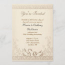 Recherche de oiseau vintage invitations Couple