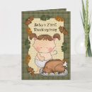 Recherche de premier thanksgiving vœux cartes Bébé