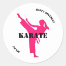 Recherche de fille karaté autocollants Anniversaire