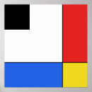 Recherche de mondrian poster Minimaliste