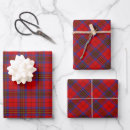 Recherche de tartans de clan papier cadeau Rouge