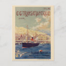 Recherche de transatlantique cartes postales Vintage