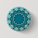 Recherche de mandalas badges Bleu