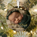 Recherche de bébé vintage ornements Joyeux noël