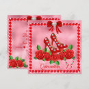 Recherche de chaussures rouges invitations Quinceanera