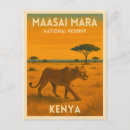 Recherche de animaux savane cartes postales Paysage