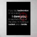 Suche nach badminton poster Sport