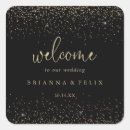 Recherche de gold confetti mariage autocollants Noir