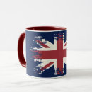 Recherche de drapeau grunge tasses Britannique