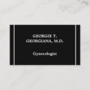 Recherche de gynécologue cartes visite Minimaliste