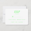Recherche de vert fluorescent invitations Minimaliste