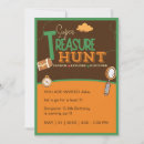Recherche de trésors invitations Fête