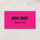 Recherche de fuchsia rose cartes visite Maquillage