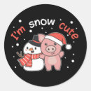 Suche nach schwein niedlich aufkleber Schnee