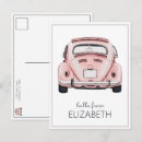Suche nach rosa auto postkarten Vintage