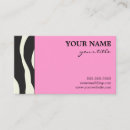 Recherche de zèbre rose cartes visite Féminin