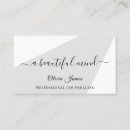 Recherche de counseling cartes visite Blanc