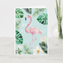 Recherche de rose flamant anniversaire cartes Tropical