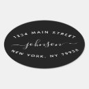 Recherche de logo de cercle autocollants Typographie simple