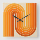 Recherche de années 1960 horloges Moyen siècle moderne