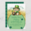 Recherche de jour de la saint patrick invitations Trèfle