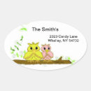 Recherche de petits hiboux autocollants Nature