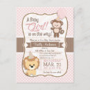 Recherche de singe bébé invitations Jungle